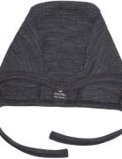 Baby Helmet, Dark Grey Drop Needle, Merino Wool Accessories Headwear H...