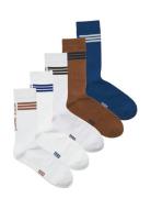 Jacjace Tennis Socks 5 Pack Underwear Socks Regular Socks Multi/patter...