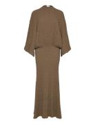 Izlo Dress Maxikjole Festkjole Khaki Green Twist & Tango