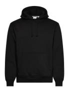 Classic Hoodie Tops Sweatshirts & Hoodies Hoodies Black Weekday