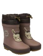 Wellies Winter - 3D Shoes Rubberboots High Rubberboots Brown Mikk-line