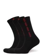 3P Qs Rib Tape Md Underwear Socks Regular Socks Black HUGO