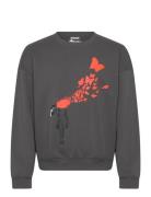 Onsbanksy Vtg Crew Neck Vd Tops Sweatshirts & Hoodies Sweatshirts Grey...