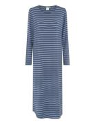 Nicole Longsleeved Long Dress Nattøj Blue CCDK Copenhagen