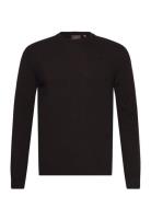 Valter Roundneck Designers Knitwear Round Necks Brown Oscar Jacobson