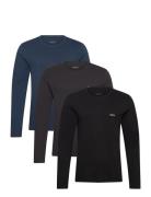 Lsshirtrn 3P Classic Tops T-Langærmet Skjorte Multi/patterned BOSS