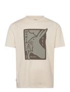 Alert T-Shirt Tops T-Kortærmet Skjorte Cream Makia