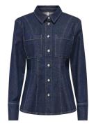 Onlrosie L/S Fitted Dnm Jacket Gua Jakke Denimjakke Blue ONLY