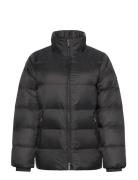 Mid Down Jacket With Fur Foret Jakke Black Calvin Klein