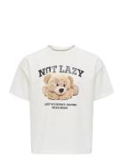 Kogbillie Ss Loose Teddy Top Jrs Noos Tops T-Kortærmet Skjorte White K...