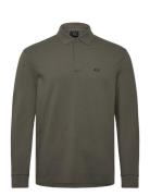 Polo Shirt Tops Polos Long-sleeved Khaki Green Armani Exchange