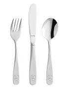 Children Cutlery Set Bear 3-Psc Home Meal Time Cutlery Silver Amefa