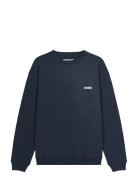 Wbcane Home Crew Tops Sweatshirts & Hoodies Sweatshirts Navy Woodbird