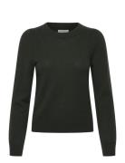 Evinapw Pu Tops Knitwear Jumpers Khaki Green Part Two