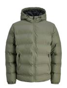 Jjelements Pu Puffer Sn Foret Jakke Khaki Green Jack & J S