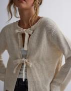 Object Collectors Item - Beige - Objparvi Knit Cardigan Noos