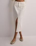 JJXX - Hvid - Jxadya Denim Long Skirt Hw Dnm