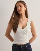 Nelly - Hvid - Stunning Rouch Top
