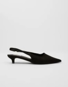 Nelly - Sort - Kitten Heel Slingback