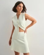 Neo Noir - Hvid - Hanna Smooth Knit Skirt
