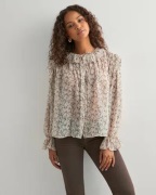 Vero Moda - Blomstret - Vmpetra Ls Shirt Wvn Ga Noos