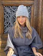 Nelly - Grå - Fuzzy Beanie