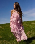 Only - Pink - Onlcinderella S/L Layered Dress Ptm