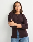Vero Moda - Brun - Awukino Ls O-Neck Knit Cardigan