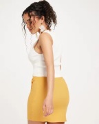 Nelly - Orange - knot side mini skirt