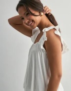 Pieces - Hvid - Pcpia Sl Top Wvn Noos