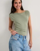 Nelly - Grøn - Ultra Soft Shoulder Top