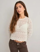 Only - Hvid - Onlelke Life Ls Pullover Knt Noos