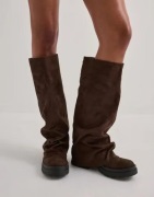Nelly - Brun - High Shaft Scrunch Boot
