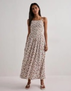Only - Blomstret - Onlmolly S/L Long Dress Jrs