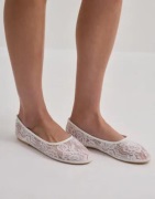 Nelly - Hvid - Lace Ballerina