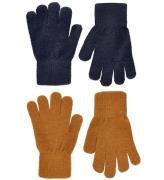 CeLaVi Handsker - Uld/Nylon - 2-pak - Pumpkin Spice/Navy