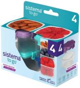 Sistema Snackbokse - Knick Knack - 4-pak - 62 ml - Multi