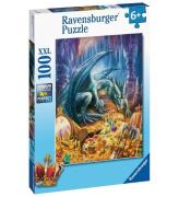 Ravensburger Puslespil - 100 Brikker - DragonÂ´s Treasure