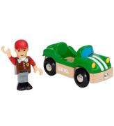 BRIO World Sportsvogn m. KÃ¸rer - GrÃ¸n 33937