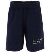 EA7 Sweatshorts - Navy m. SÃ¸lv