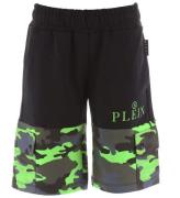 Philipp Plein Sweatshorts - Sort/GrÃ¸n Camouflage