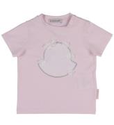 Moncler T-shirt - Rosa m. Mesh/Tyl