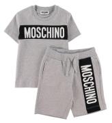 Moschino SÃ¦t - T-shirt/Shorts - GrÃ¥meleret