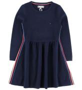 Tommy Hilfiger Kjole - Global Stripe - Navy