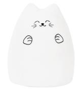 Rabbit & Friends Lampe - 15x11 cm - Kat - Hvid