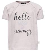 Hummel T-shirt - HMLKaya - Lys Lavendel m. Tekst