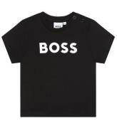 BOSS T-shirt - Sort m. Hvid
