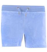 Juicy Couture Shorts - Velour - Della Robbia Blue