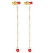 Design Letters Ã?reringe m. KÃ¦de - 2 stk. - Little Big Love - 18K