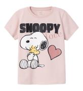 Name It T-shirt - Noos - Snoopy - NkfNanni - Sepia Rose m. Print